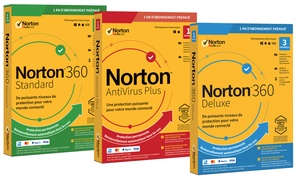 One Year Norton Antivirus or Norton 360 Standard, Deluxe or Premium