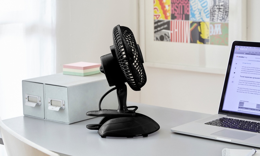Image 6: Neo Mini Clip Base Mount Desk Fans