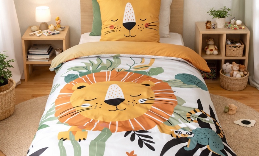 Image 4: Parure de lit enfant 140 × 200 cm en microfibre