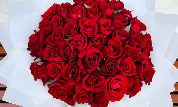 Stunning choice of 12,18, 24, 50 or 100 Rose Bouquets in Your Favorite Color
