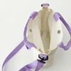 Image 4: Lightweight Purple Canvas Bag with Playful Design