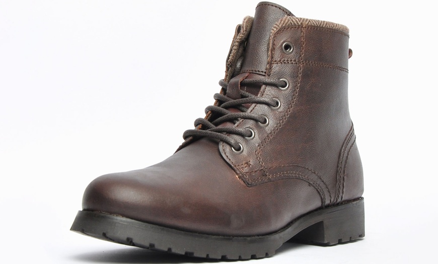 Image 2: Oaktrak Bates Men's Leather Boots