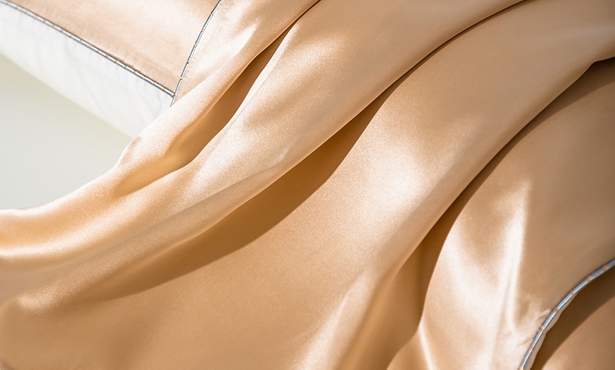 Image 17: 21 Momme Pure Silk Hotel Grade Pillowcase Pair