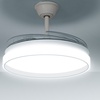 Image 2: Ventilateur de plafond LED avec 4 pales rétractables