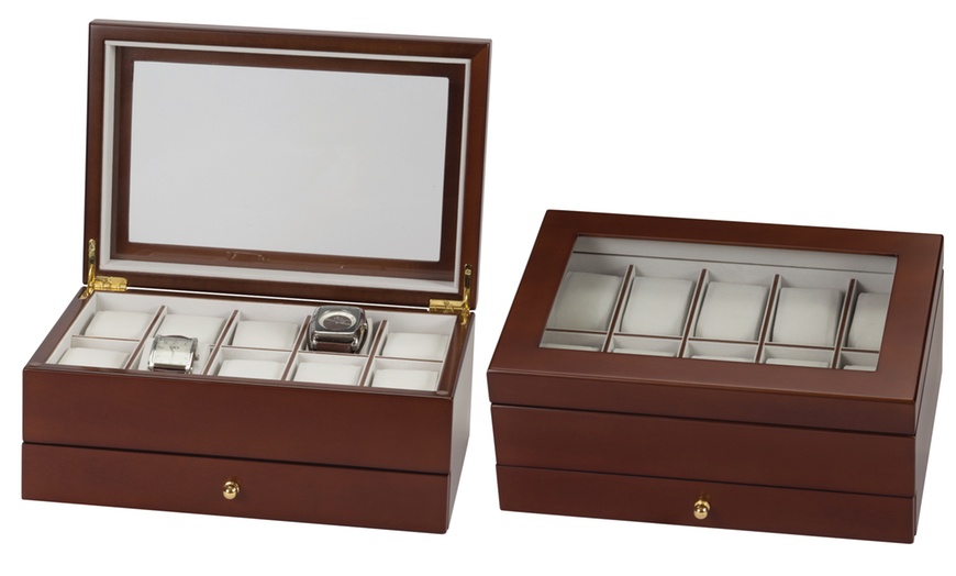 Image 14: Mele & Co Wooden Watch Box