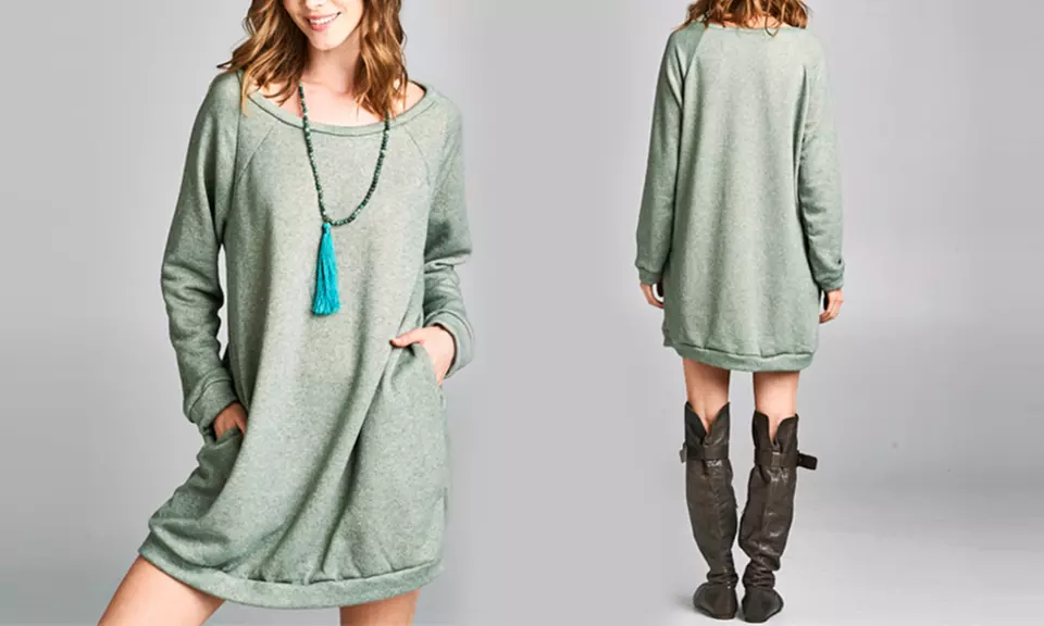 Women's Chunky Sweatshirt Dress - Image 6