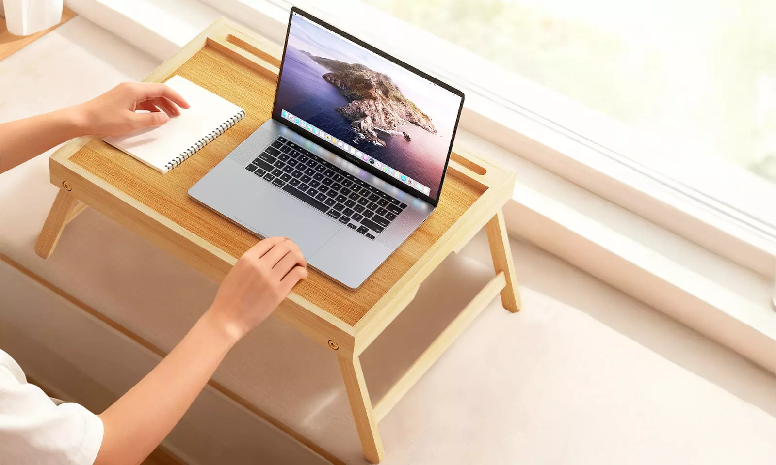 Toque Bamboo Foldable Bed Tray Table