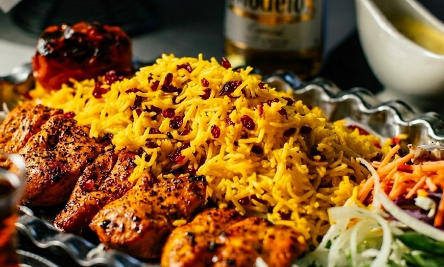 Image 2: Persian Meal for 2 or 4: Appetizers, Main Dishes, Dessert and Drinks