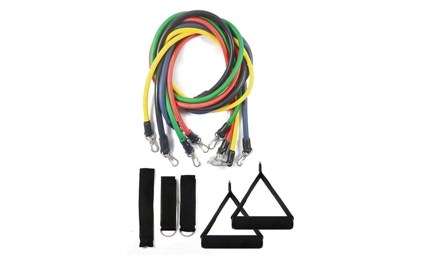 Image 5: 11-Piece Resistance Band Set