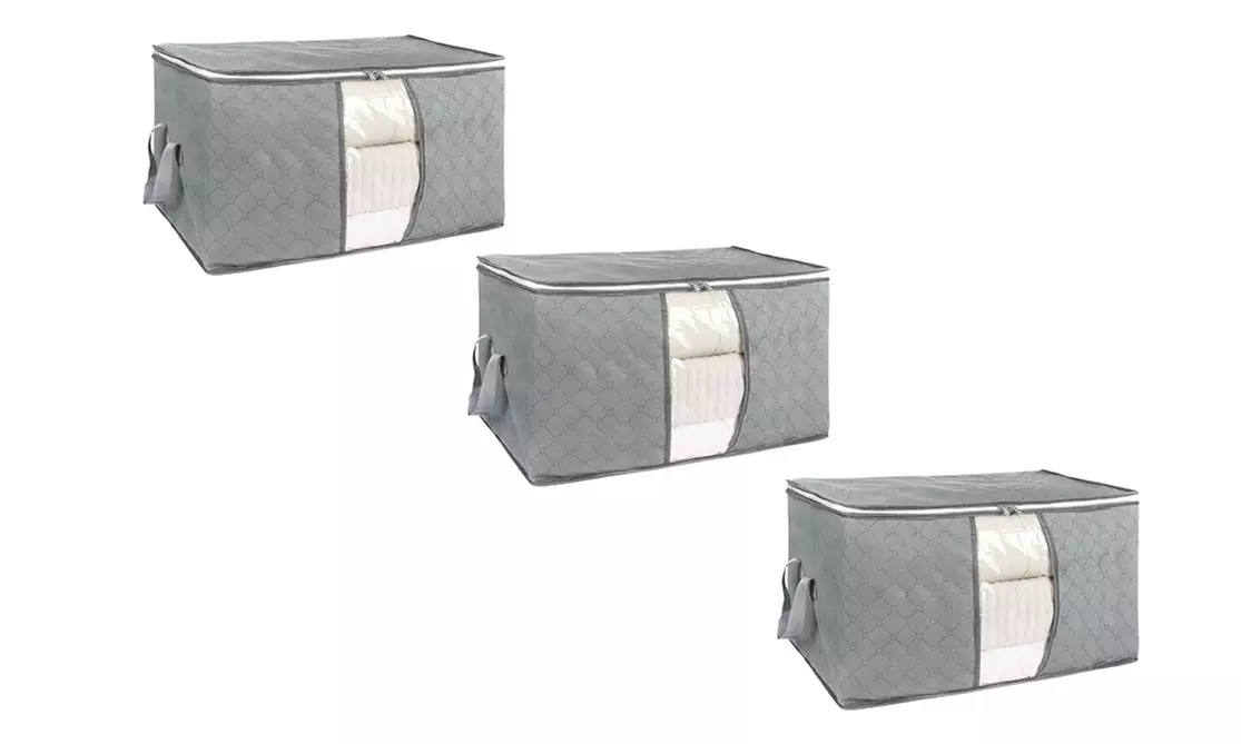 Foldable Storage Bag Clothes Blanket Quilt Closet Sweater Organizer Boxes Bags