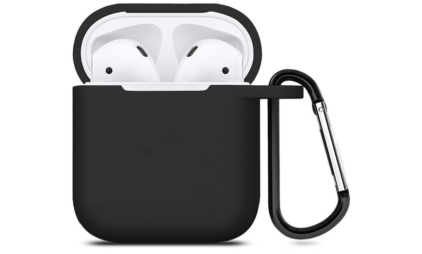 Image 3: AirPods Silicone Case Cover Protective Skin for Apple Airpod Charging Case