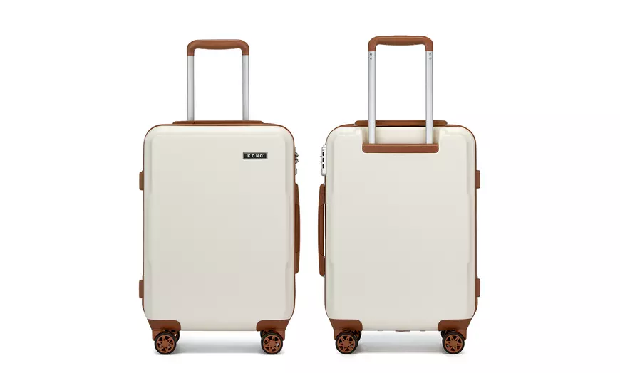 Image 20: One or Three Minimalist Design Hard Shell Luggage Set with TSA Lock 