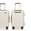 Image 20: One or Three Minimalist Design Hard Shell Luggage Set with TSA Lock 
