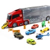 Image 4: CR1 Transporter Truck Carrycase Play Set with Toy Vehicles and Map