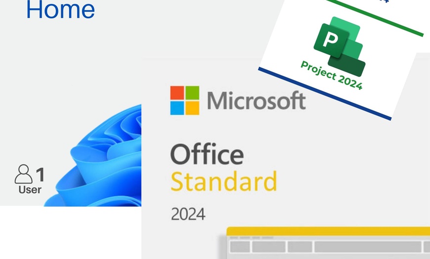 Image 1: Office 2024, Visio, Project & Windows 11 – Complete PC Bundle