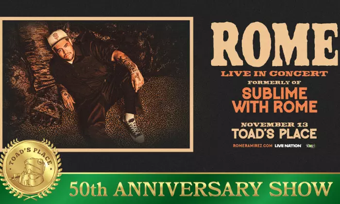 WMRQ Presents ROME (formerly of Sublime with Rome) - TOUR 2025 on November 13 at 7:30 p.m. - Primary Image