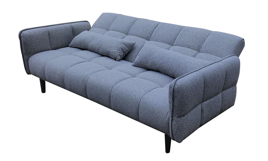 Image 7: DS Living Bello 2 Seater Sofa Bed in Grey or Silver