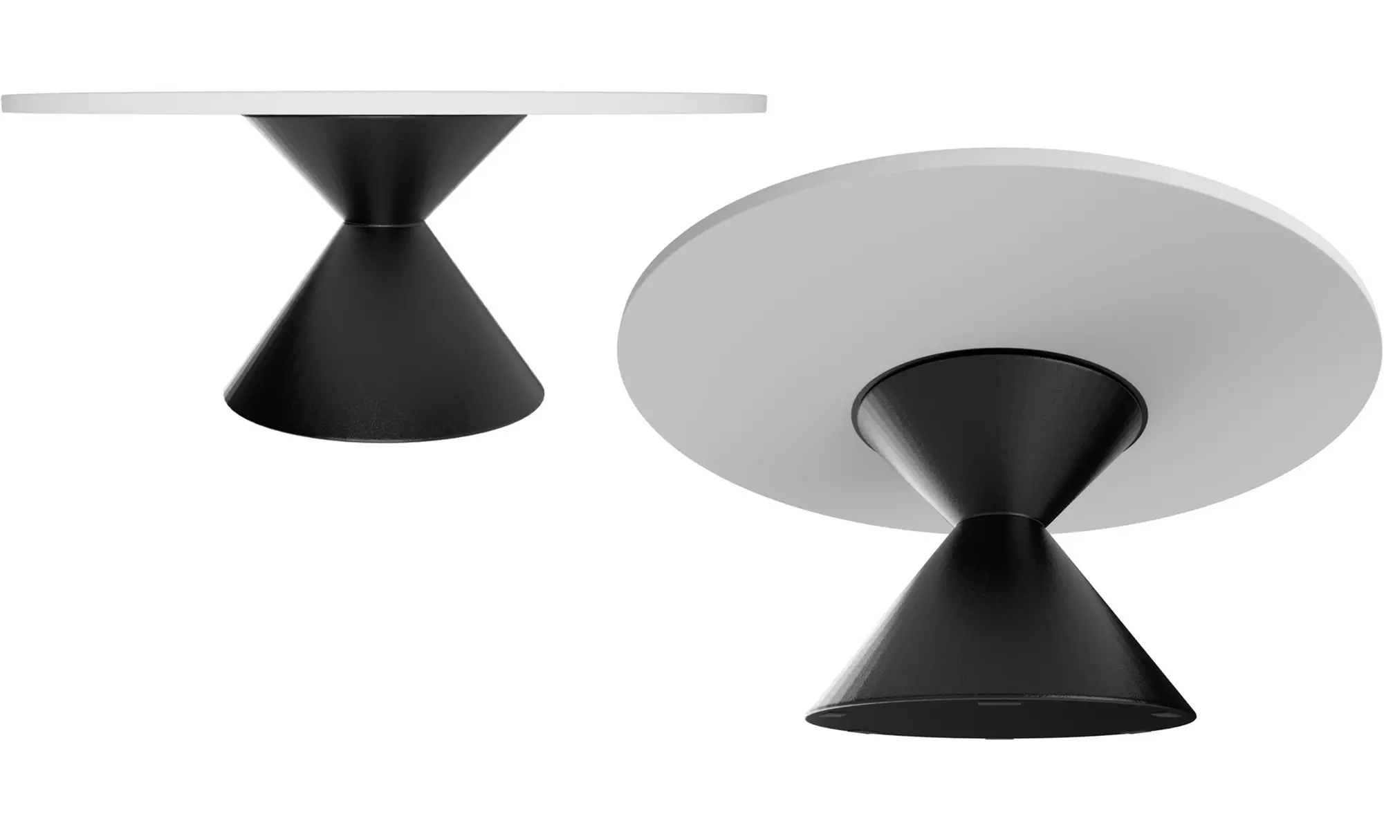 Table ronde fixe design de la marque Frankystar