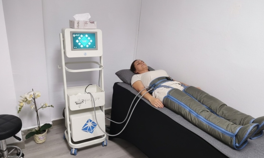 5 o 10 sesiones de presoterapia de 30 minutos