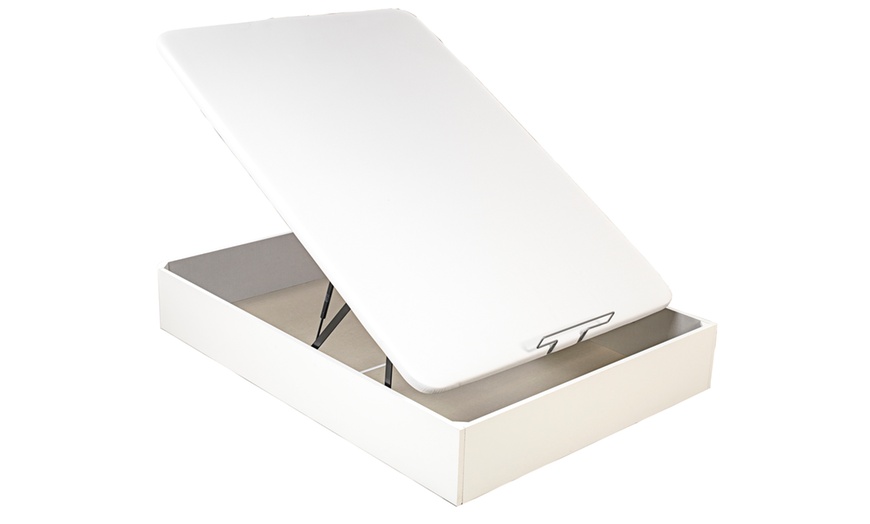 Image 4: Canapé Abatible Altura 32cm Blanco ENVIO, MONTAJE Y RECOGIDA ANTIGUO GRATIS, Gran Capacidad, Madera, Tapa 3D