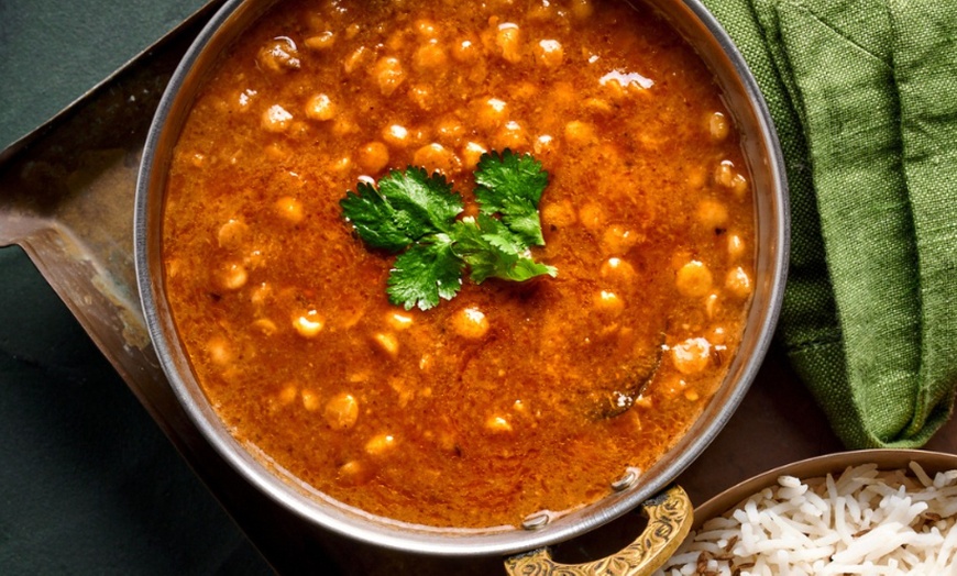 Image 25: Indian Dinner Feast with Wine and Dessert for 2, 4, or 6