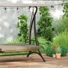 Image 11: Outsunny 3 Seater Garden Swing Seat Bed