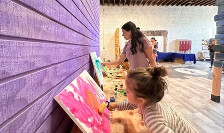 60-Minute Splatter Painting Experience for 1 Person, valid Any Day - SPLAT - Action Art Studio