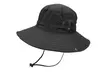 Windproof UV Protection Wide Birm Bucket Sun Hat for Fishing Hiking Garden Beach - Second Medium