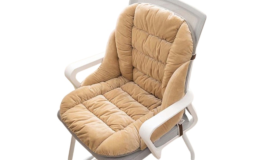 Image 10: Winter Warm Seat Cushion Backrest