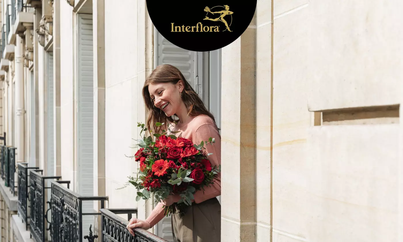Regala flores con 10€ de descuento en Interflora por solo 1€