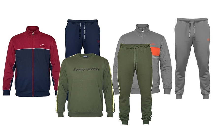 Image 1: Tuta uomo Sergio Tacchini in cotone felpato