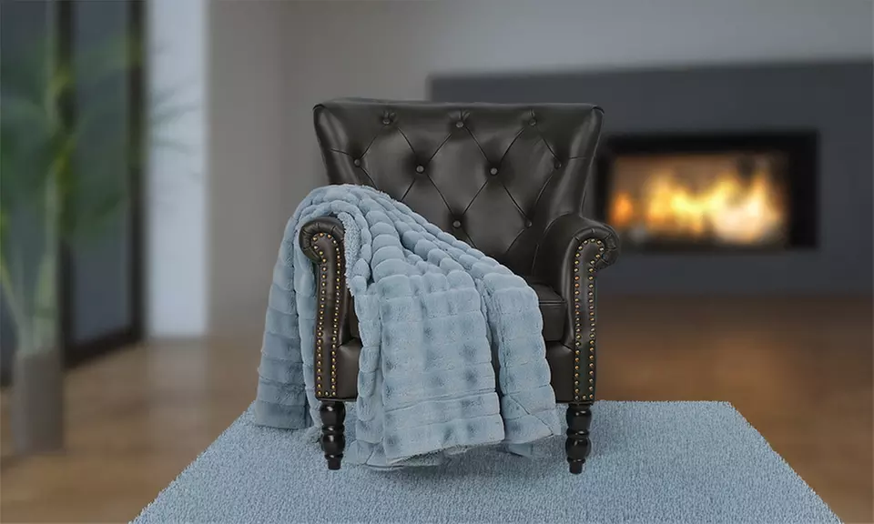 Bluff City Bedding Sherpa Micro Mink Reversible 60 x 80 Throw Blankets 8 Colors