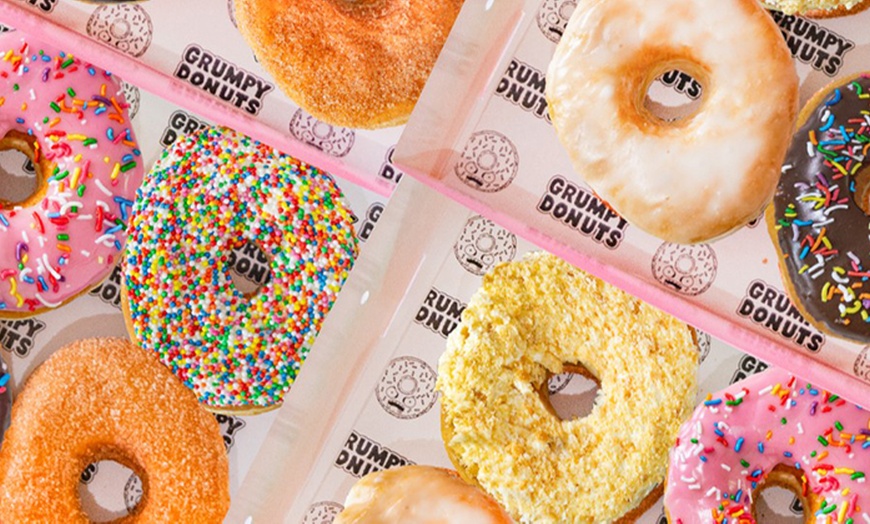 Image 2: Savor Grumpy Handcrafted US-Style Donuts in 6, 12, or 24 Packs