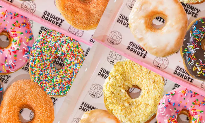 Savor Grumpy Handcrafted US-Style Donuts in 6, 12, or 24 Packs