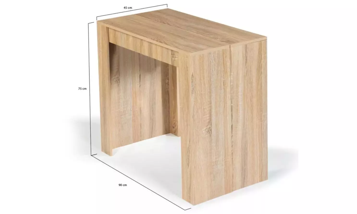 Table console extensible en bois Kocoon