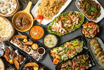 Für 1 Person: Indisches 2-Gänge-Veggie-Menü mit Vor- und Hauptspeise - Banaras Indisches Restaurant & Bar