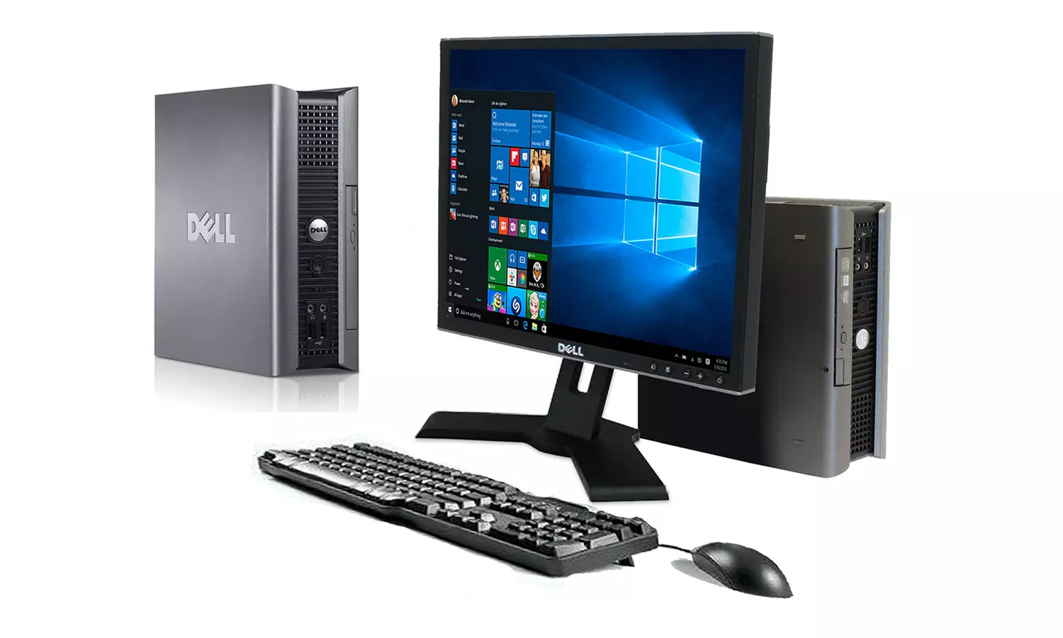 Refurbished Dell Optiplex USFF Core 2 Duo 2/4GB Ram 80GB/1TB DVD Windows 10 64Bit from £79.99 With Free Delivery - Primary Image