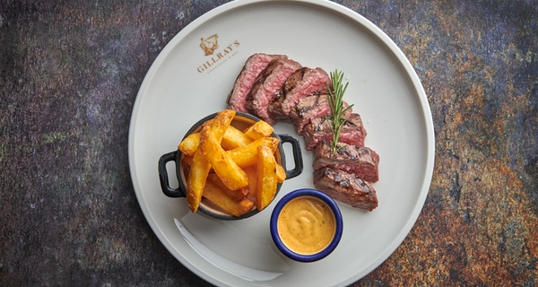 Savor Fillet Steak with Wine for Two or Four in London