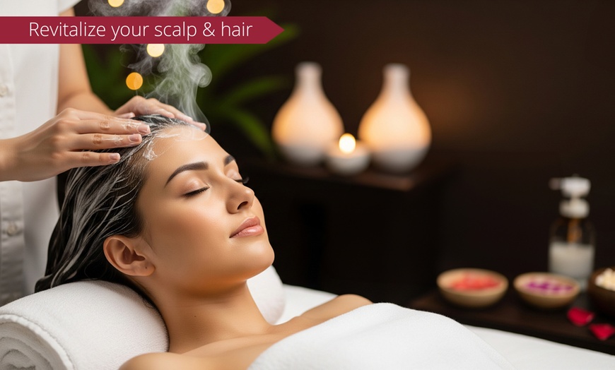 Image 1: Rejuvenate Your Scalp & Hair – Choose Your Perfect Spa Experience!