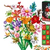 Image 5: Calendario dell'Avvento con blocchi da costruzione a bouquet di fiori