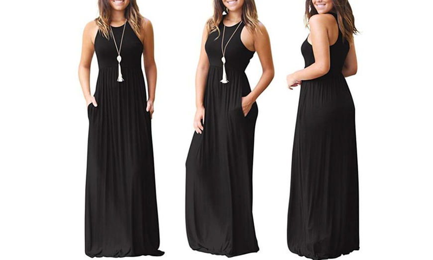 Image 2: Women's Sleeveless Maxi Dress