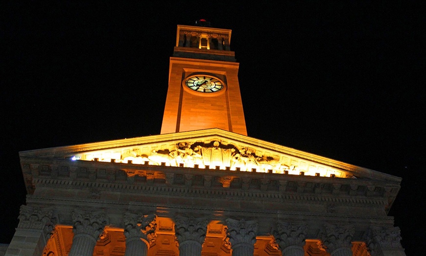Image 1: Real Stories, Real Chills: Haunted Brisbane CBD Ghost Tour for Up to 4
