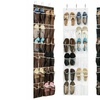 Image 2: 1-2 Pack 24 Wide Pockets Over the Door Shoe Organizer Hanging Shoe Holder