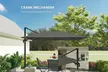Outsunny 3m x 3m Cantilever Garden Parasol with 360° Rotation and Tilt - Image 5
