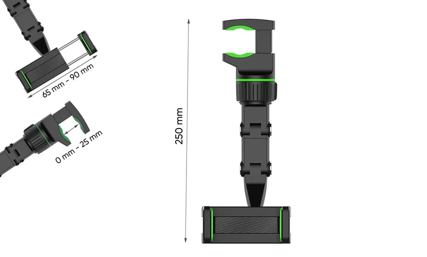 Image 4: Smartphone-Halterung für den Rückspiegel