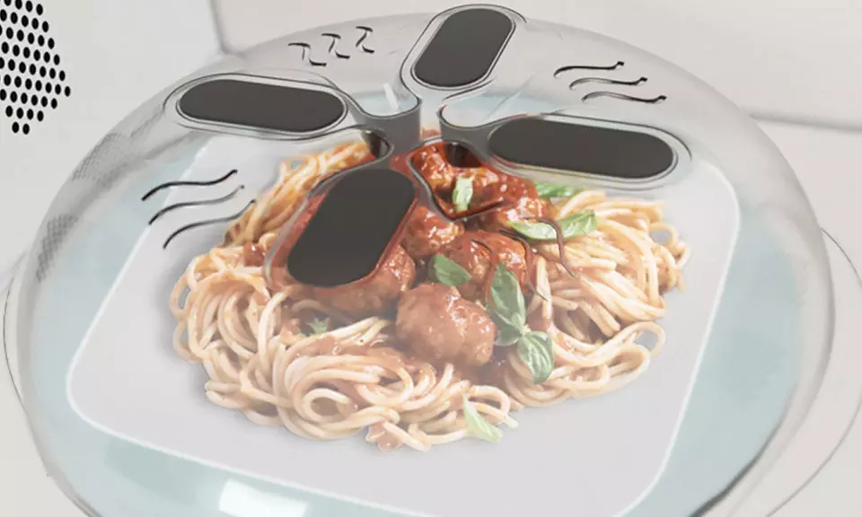 Tapa magnética para microondas