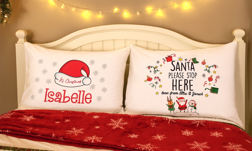 Image 1: Custom Christmas Pillows to Add Festive Charm & Personal Flair 