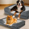 Image 1: Pawz Skylos Orthopaedic Dog Bed with Bolster Support