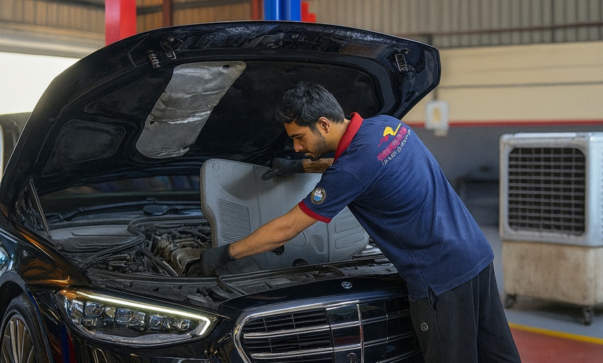 Image 4: Keep Your Car Running Smooth: Oil Change + AC Health Check 