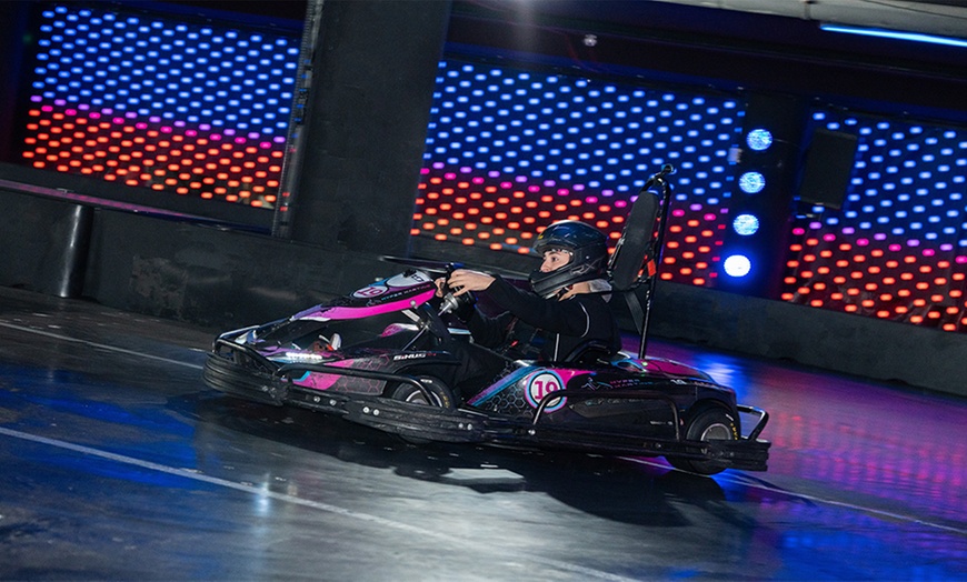 Image 1: Dive into Thrill at Australia's Longest Indoor Electric Go-Kart Track!